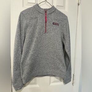 Grey blended quarter zip size Xl girls